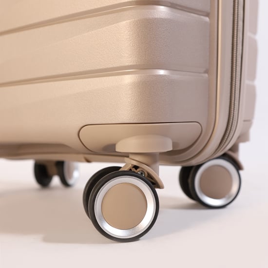 Harde schaal TSA rook champagne beige sterke koffer 8-wiel handbagage vakantie reiskoffer - Image 4