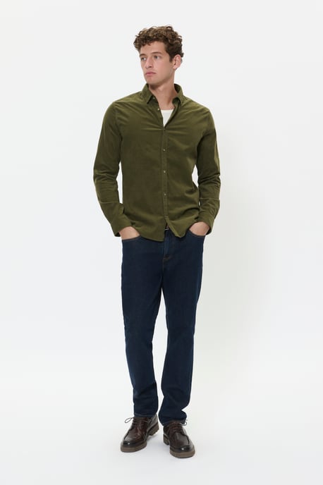 Overhemd met lang mouwen MAtrostol Regular fit khaki - Image 1