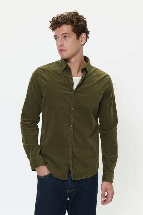 Overhemd met lang mouwen MAtrostol Regular fit khaki - Image 2