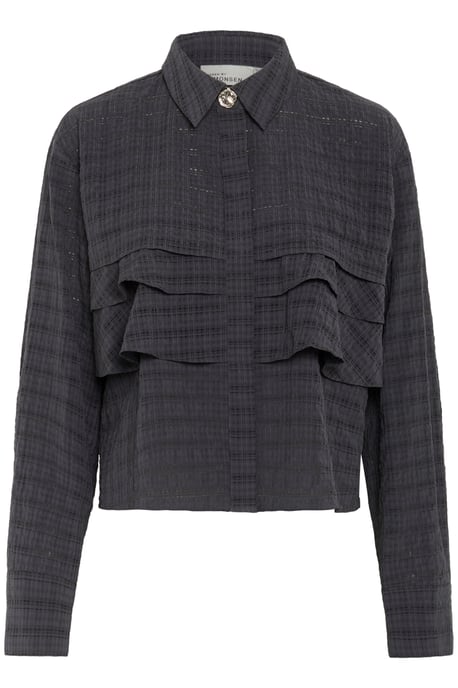 Overhemd met lang mouwen KBAyo Baggy fit navy - Image 4