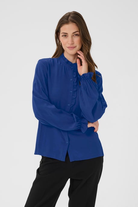 Overhemd met lang mouwen CRVenea Straight fit blue - Image 3