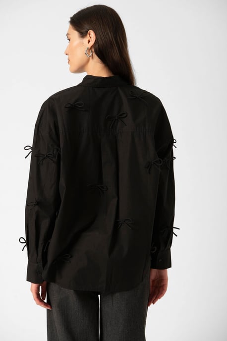 Overhemd met lang mouwen SLJoa Loose fit black - Image 3