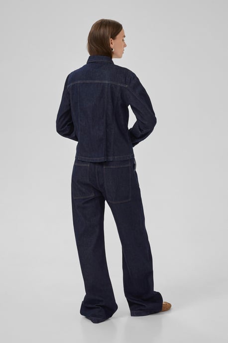 Denim blouse MWFiluca Regular fit dark blue - Image 2