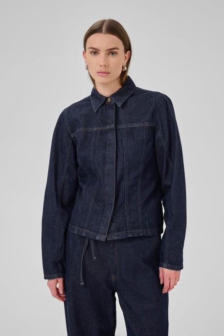 Denim blouse MWFiluca Regular fit dark blue - Image 3