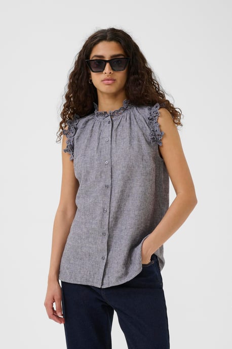 Overhemd met lang mouwen DallyIW Regular fit blue - Image 4