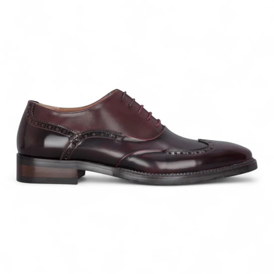 Justin Reess Heren Wijnrode Patentleren Brogue Formele Schoenen - Harry - Image 1