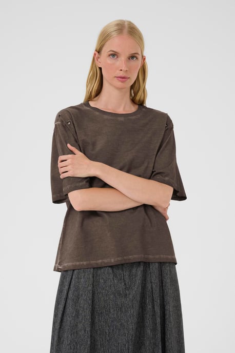 T-shirt KBBecilla Casual fit dark brown - Image 3