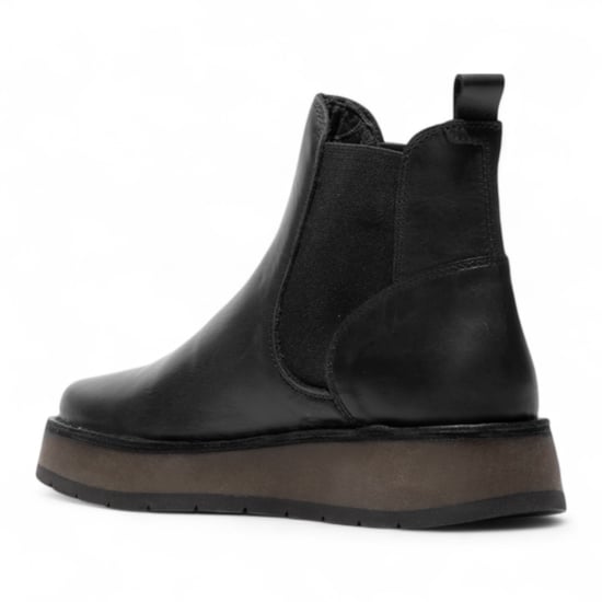 Fly London Dames Zwarte RAWI131 Chelsea Leren Enkellaarsjes met Klassieke Comfort - Image 4