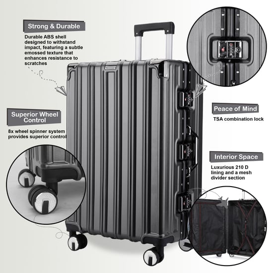 Robuuste harde koffer voor in de cabine 36 x 24 x 56 cm Bagage Geschikt voor Easyjet, Ryanair, Wizzair - Image 3