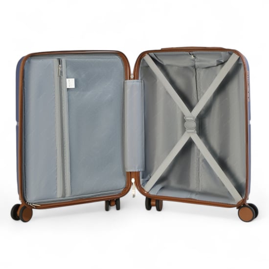 Harde zwarte, sterke koffer met 8 wielen, handbagage, vakantiekoffer - Image 4