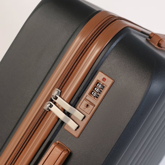 Harde zwarte, sterke koffer met 8 wielen, handbagage, vakantiekoffer - Image 5