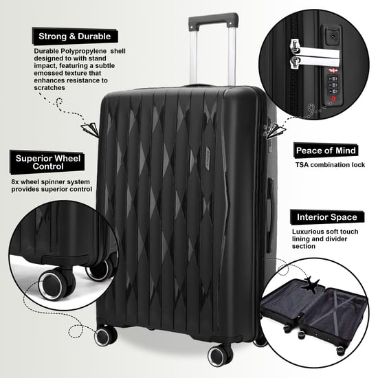 Robuuste harde koffer voor in de cabine 37,5 x 20,5 x 55 cm TSA-bagage Geschikt voor Easyjet, Ryanair, Wizzair - Image 3