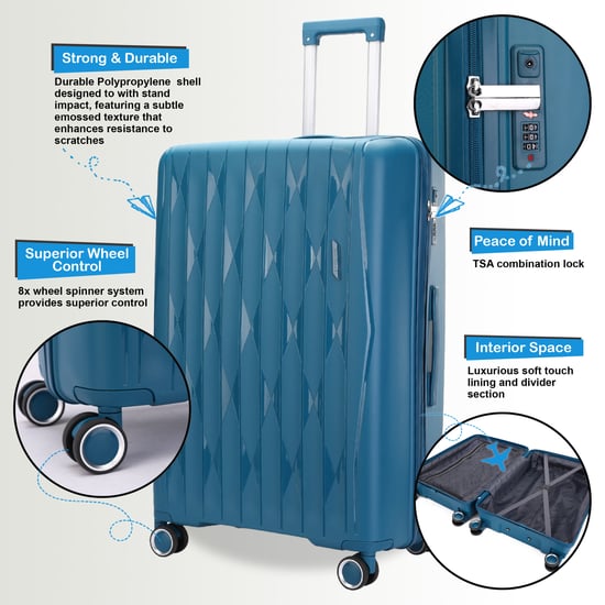 Robuuste harde koffer voor in de cabine 37,5 x 20,5 x 55 cm TSA-bagage Geschikt voor Easyjet, Ryanair, Wizzair - Image 3