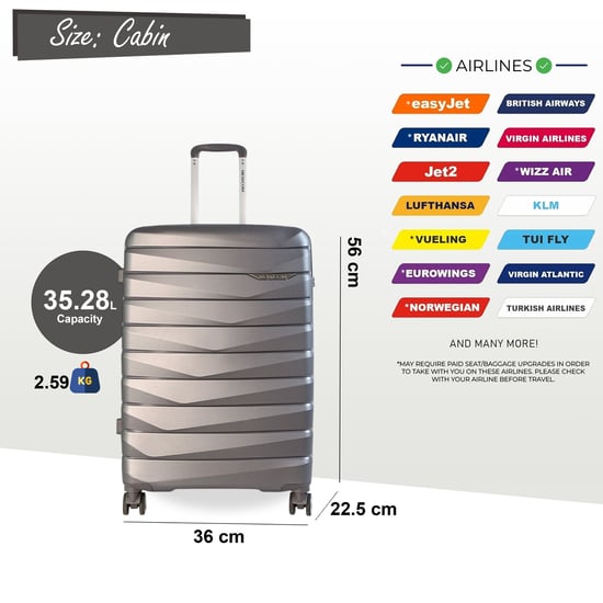 Harde koffer PP-bagagekoffer Geschikt voor Easyjet, Ryanair - Image 2