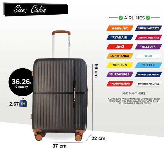 Harde koffer 37 x 22 x 56 cm PP-bagagekoffer Geschikt voor Easyjet, Ryanair - Image 2