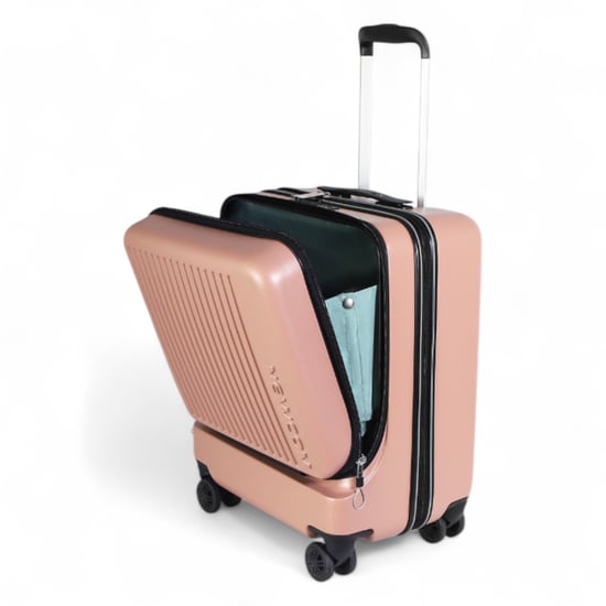 Duurzame EasyJet Ryanair 39 x 26 x 51,5 cm roze voorkoffer met open cabine - Image 6
