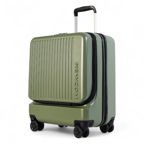 Duurzame EasyJet Ryanair 39 x 26 x 51,5 cm olijfgroene voorkoffer met open cabine - Image 4
