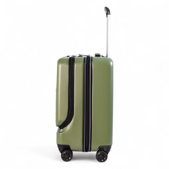 Duurzame EasyJet Ryanair 39 x 26 x 51,5 cm olijfgroene voorkoffer met open cabine - Image 5
