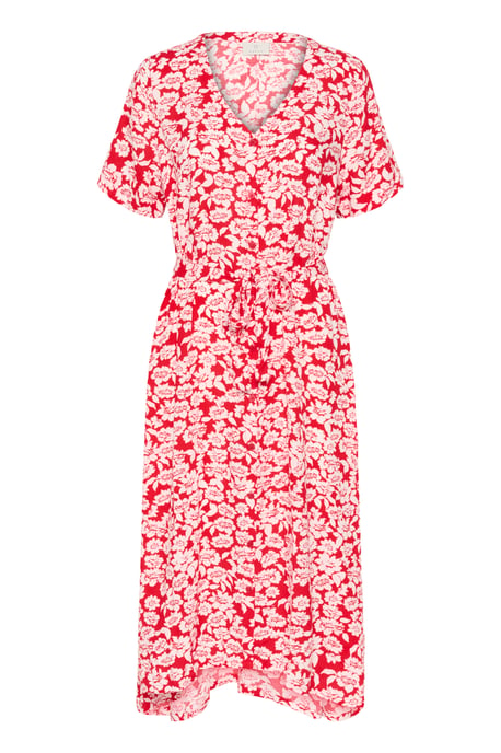 Jurk KAbeathe A-shape white red - Image 4