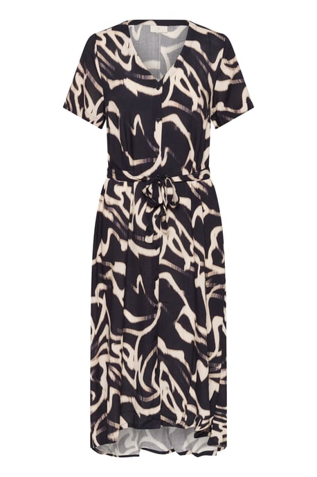 Jurk KAbeathe A-shape black offwhite - Image 4