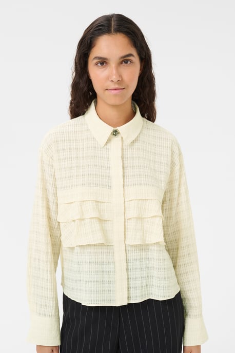Overhemd met lang mouwen KBAyo Baggy fit cream - Image 3