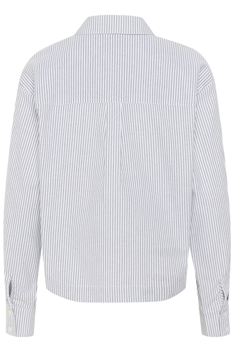 Overhemd met lang mouwen KAosita Loose fit white black - Image 5