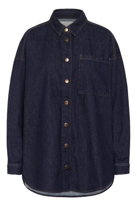 Shirt met lange mouwen MaloMW Box fit dark blue - Image 4