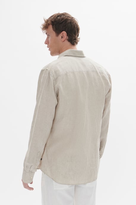 Overhemd met lang mouwen MAmarc Regular fit beige - Image 2