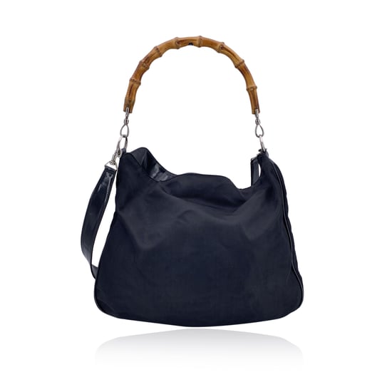 Gucci Vintage Cloth Hobos Bamboo - Image 5