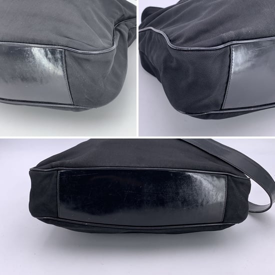 Gucci Vintage Cloth Hobos Bamboo - Image 6
