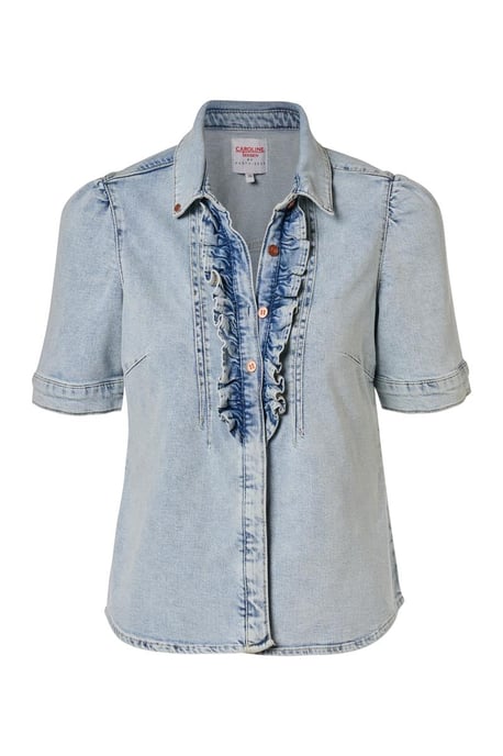 Caroline Tensen Brighton Denim Blouse Licht Blauw - Image 3