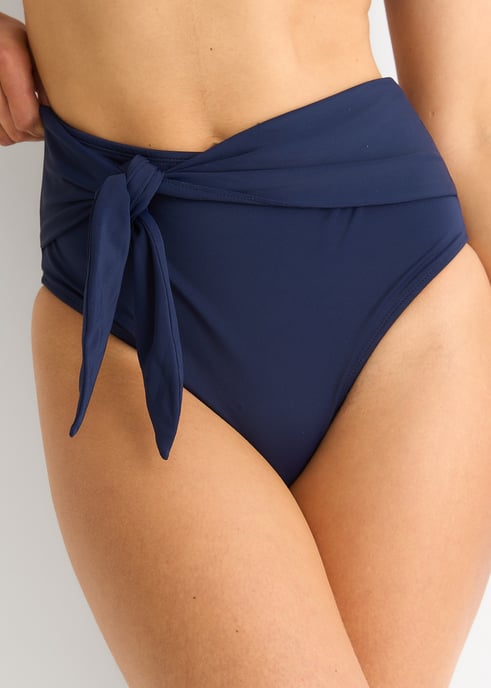 Marine Stropdas Front Hoog Taille Bikinibroekje - Image 2