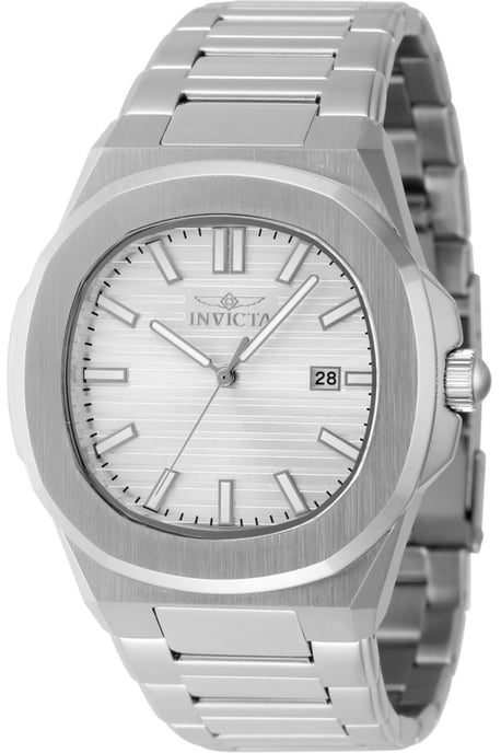 Invicta Speedway 48318 Heren Horloge - Quartz Uurwerk - Roestvrij Staal met zilveren Wijzerplaat - 41mm - Image 1