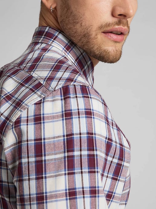 Lee - LEE BUTTON DOWN VELVET BEET - Image 3