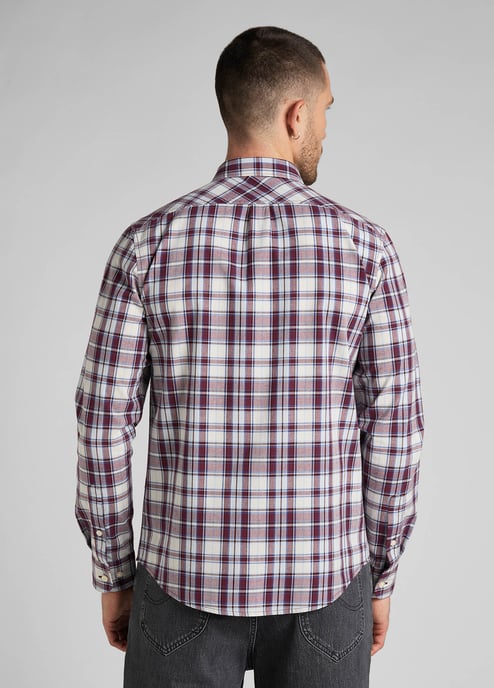Lee - LEE BUTTON DOWN VELVET BEET - Image 4