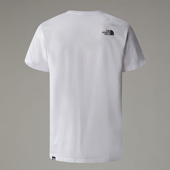2-pack The North Face Simple Dome T-shirts voor Heren in Zwart/Wit - Image 5