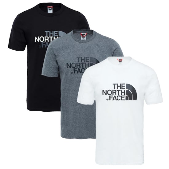 3-pack The North Face Easy Tee T-shirts voor Heren in Zwart/Grijs/Wit - Image 1