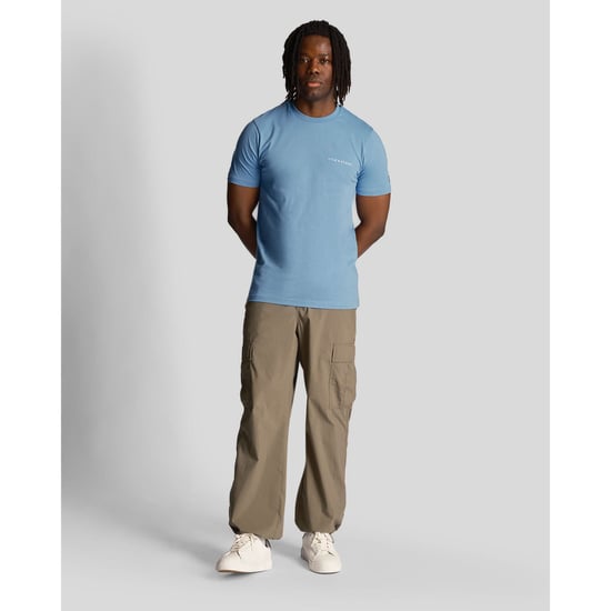 Lyle Scott geborduurd logo Riveria blauw T-shirt - Image 2