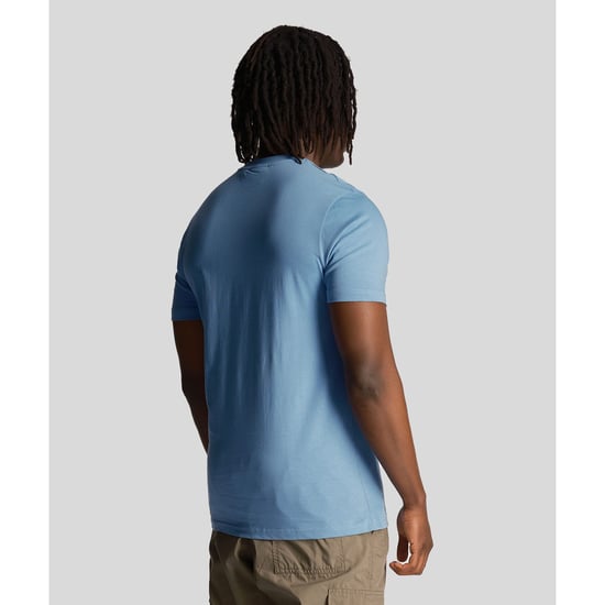 Lyle Scott geborduurd logo Riveria blauw T-shirt - Image 3