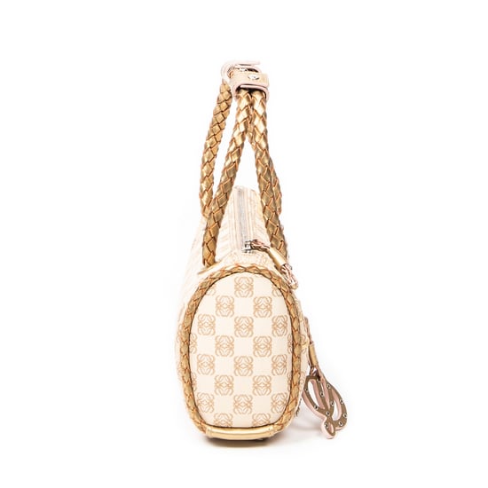 Braided Handle Zip Tote Handtas - Image 4