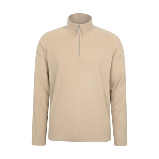 Mountain Warehouse Heren Camber II Camo Half Zip Fleece Top (Gebroken wit) - Image 1