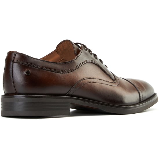 Base London Leren Heren Oxford Schoenen in Bruin met Vestlapel - Image 2