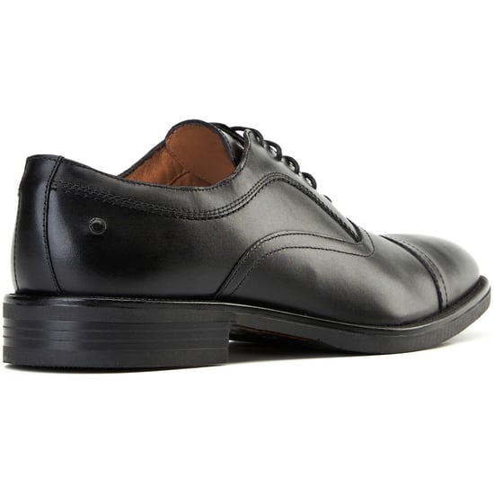 Base London Leren Heren zwarte Oxford schoenen met revers - Image 2
