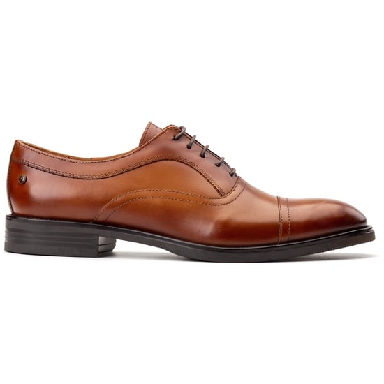 Base London Lapel Leren Herenschoenen in Tan Oxford - Image 5