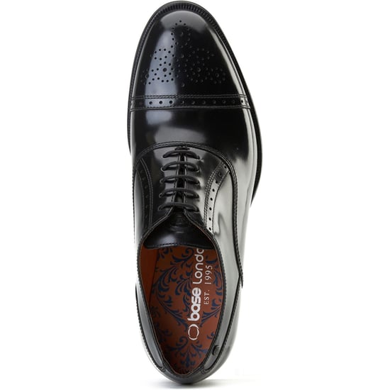 Base London Franklin Leren Zwarte Oxford Schoenen Voor Heren - Image 4