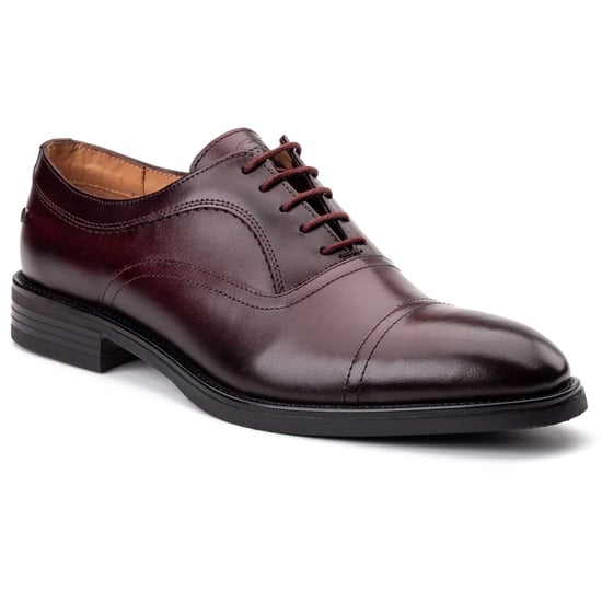 Base London Leren Bordo Oxford Schoenen voor Heren - Image 1