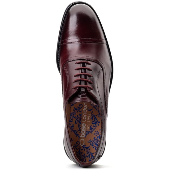Base London Leren Bordo Oxford Schoenen voor Heren - Image 4