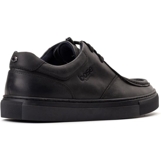 Base London Dalston Leren Heren Zwarte Mocassins Schoenen - Image 2