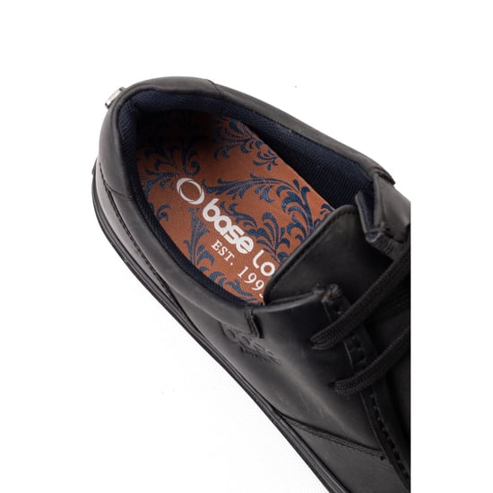 Base London Dalston Leren Heren Zwarte Mocassins Schoenen - Image 6