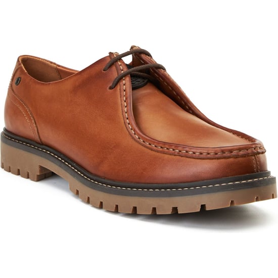 Base London Carbon Leren Heren Mocassins Schoenen In Tan - Image 1